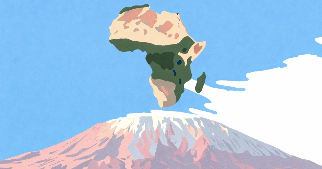 Colorful array of African dishes including jollof rice, stews, and grilled meats